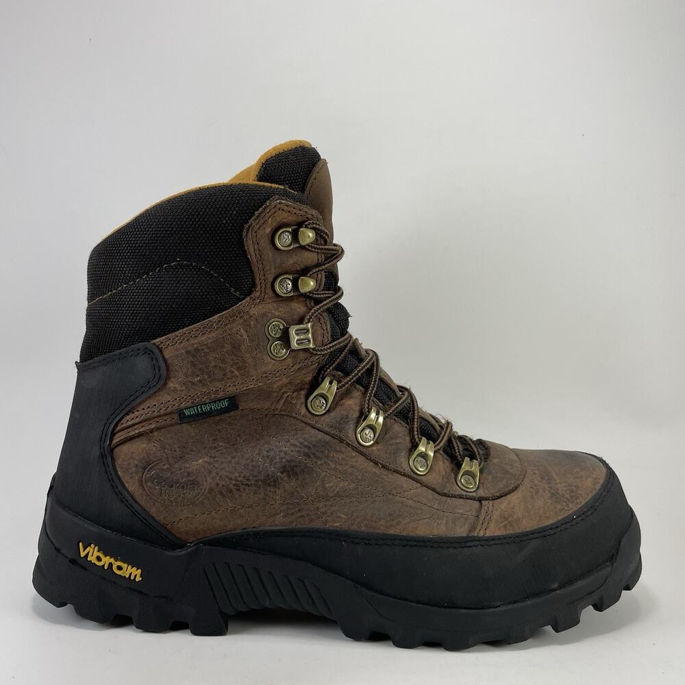 Georgia Boot G6613 Waterproof Steel Toe Safety Work Boots Mens Size 10 Vibram
